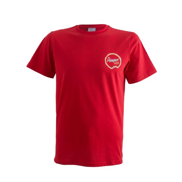 Pasaport Pizza Basic Yaka Tişört Kırmızı