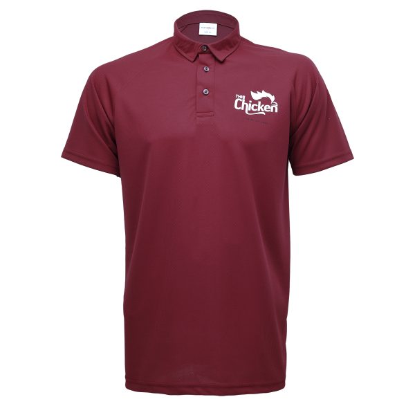 THIS Chicken Polo Yaka Bordo Tişört